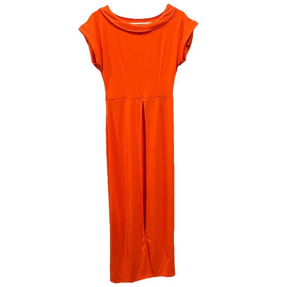 The Unbranded Brand Dresses & Skirts - NEW Women's Orange DRESS over Cover Up Summer Party Beach Sundress Size SMALL‎